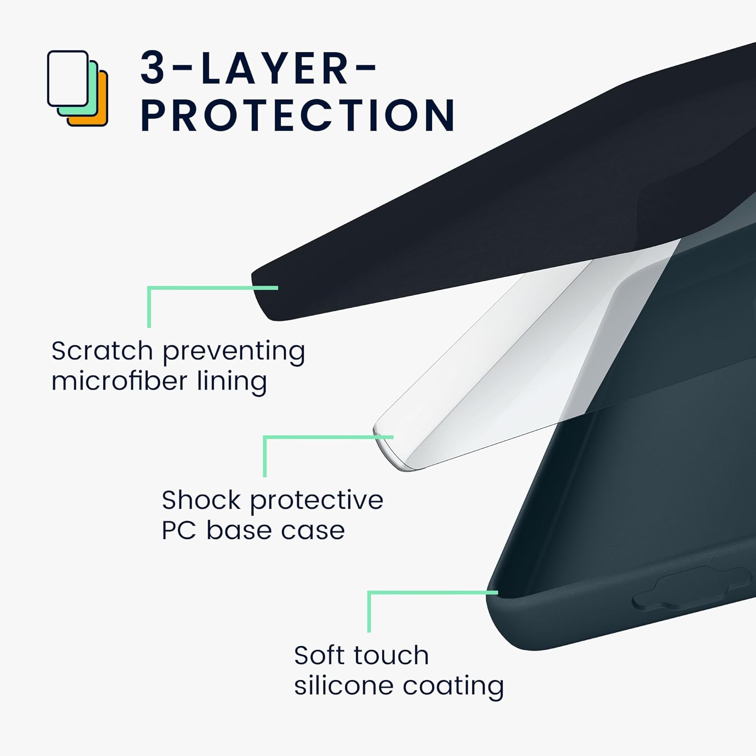 KW Samsung Galaxy S24 Θήκη Σιλικόνης Rubberized TPU - Dark Slate