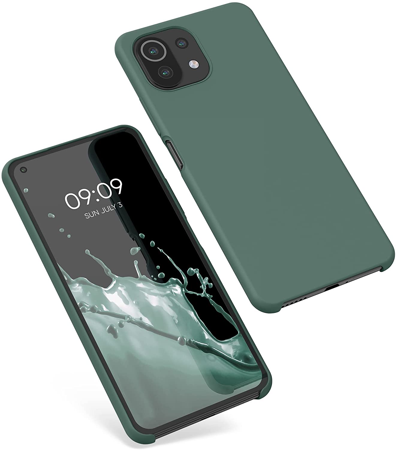 KW Xiaomi Mi 11 Lite / Mi 11 Lite 5G Θήκη Σιλικόνης Rubber TPU - Teal Green - 54730.171
