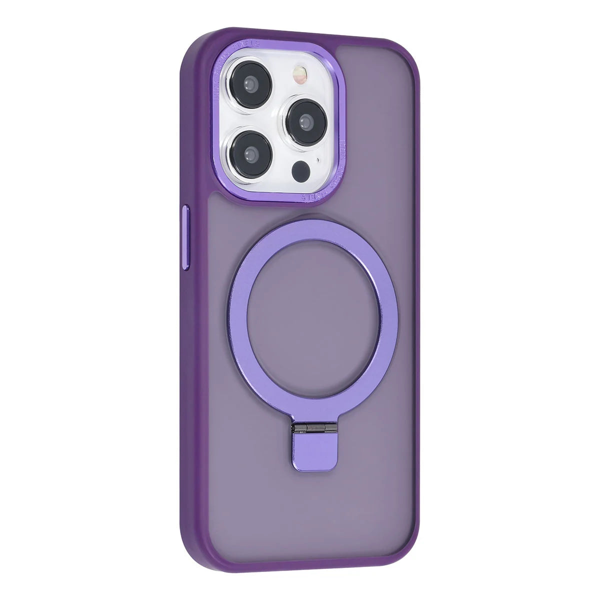 Tuniq iPhone 15 Pro - MagSafe Σκληρή Θήκη με Δαχτυλίδι Συγκράτησης - Purple