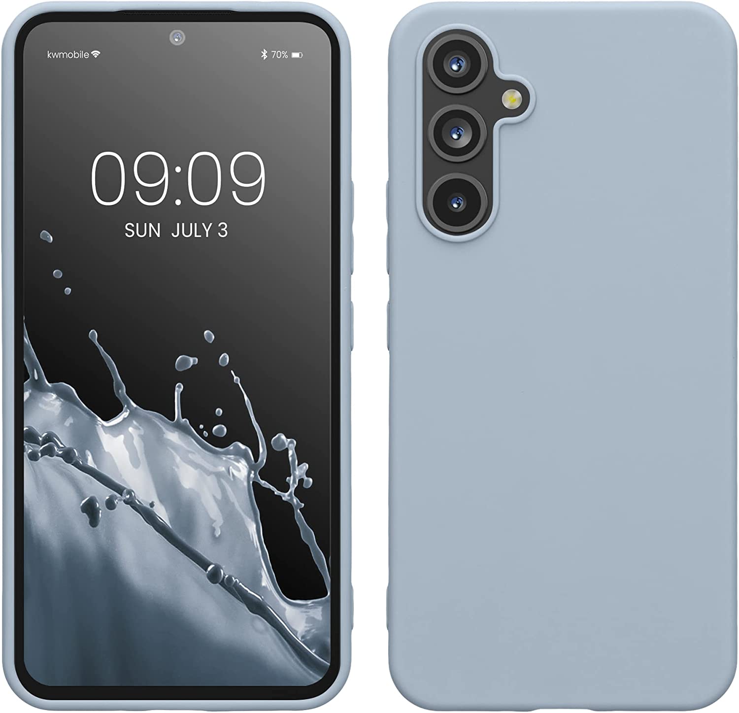 KW Samsung Galaxy A54 5G Θήκη Σιλικόνης TPU - Light Blue Matte - 60796.58