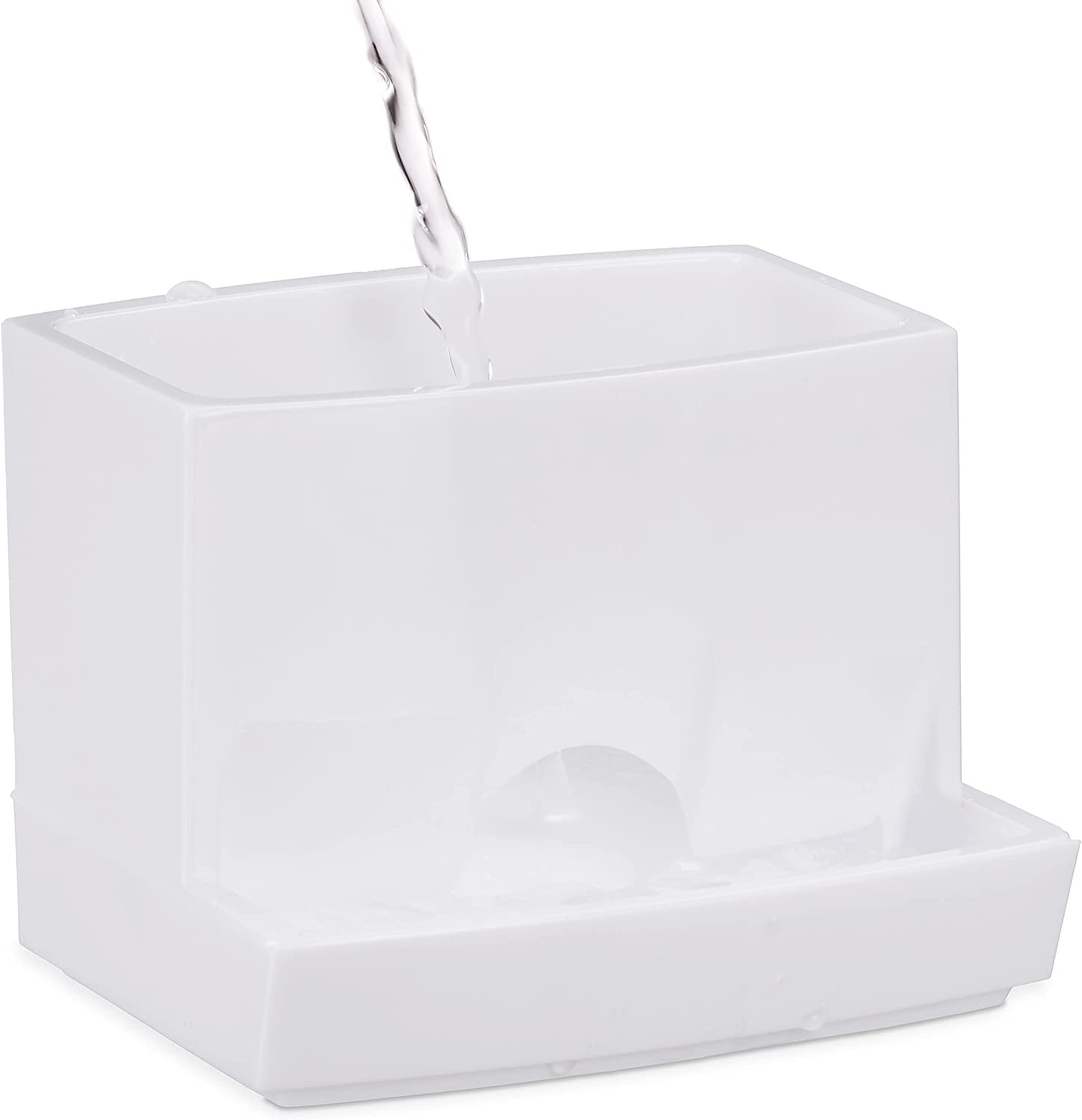 Relaxdays Ακρυλικό Κουτί Αποθήκευσης για Μπατονέτες - White / Natural - 4052025905965