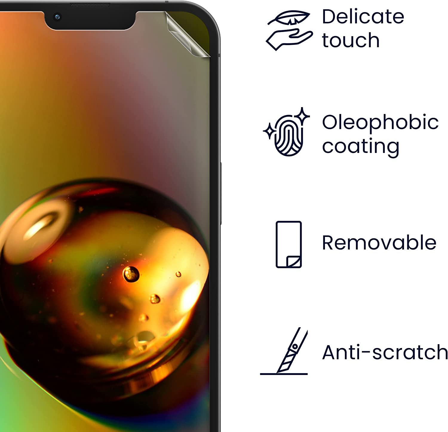 KW iPhone 14 Plus - Τρεις Μεμβράνες Προστασίας Οθόνης - Διάφανες - 59224.1