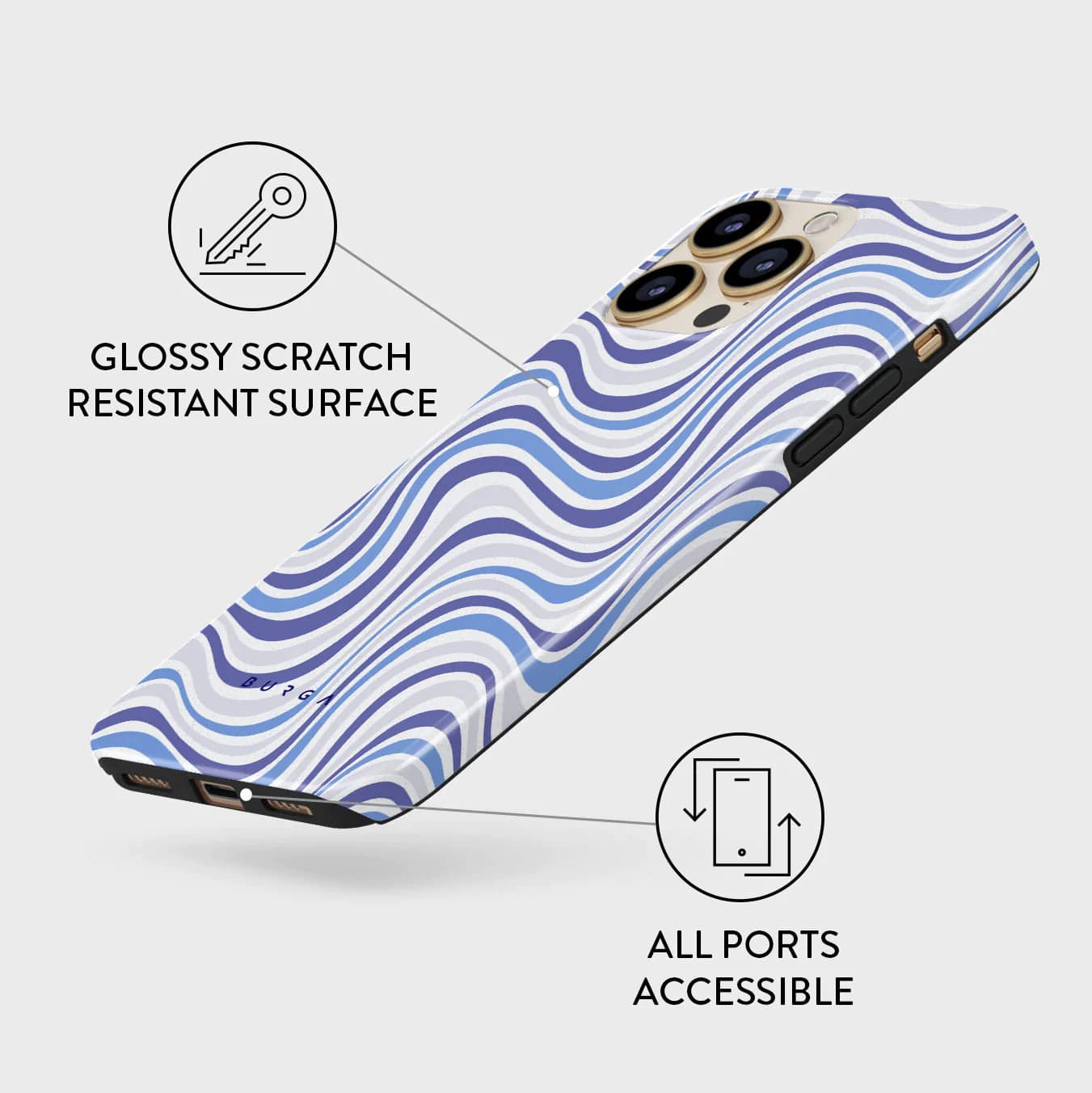 Burga iPhone 14 Pro Fashion Tough Σκληρή Θήκη - Stay Groovy