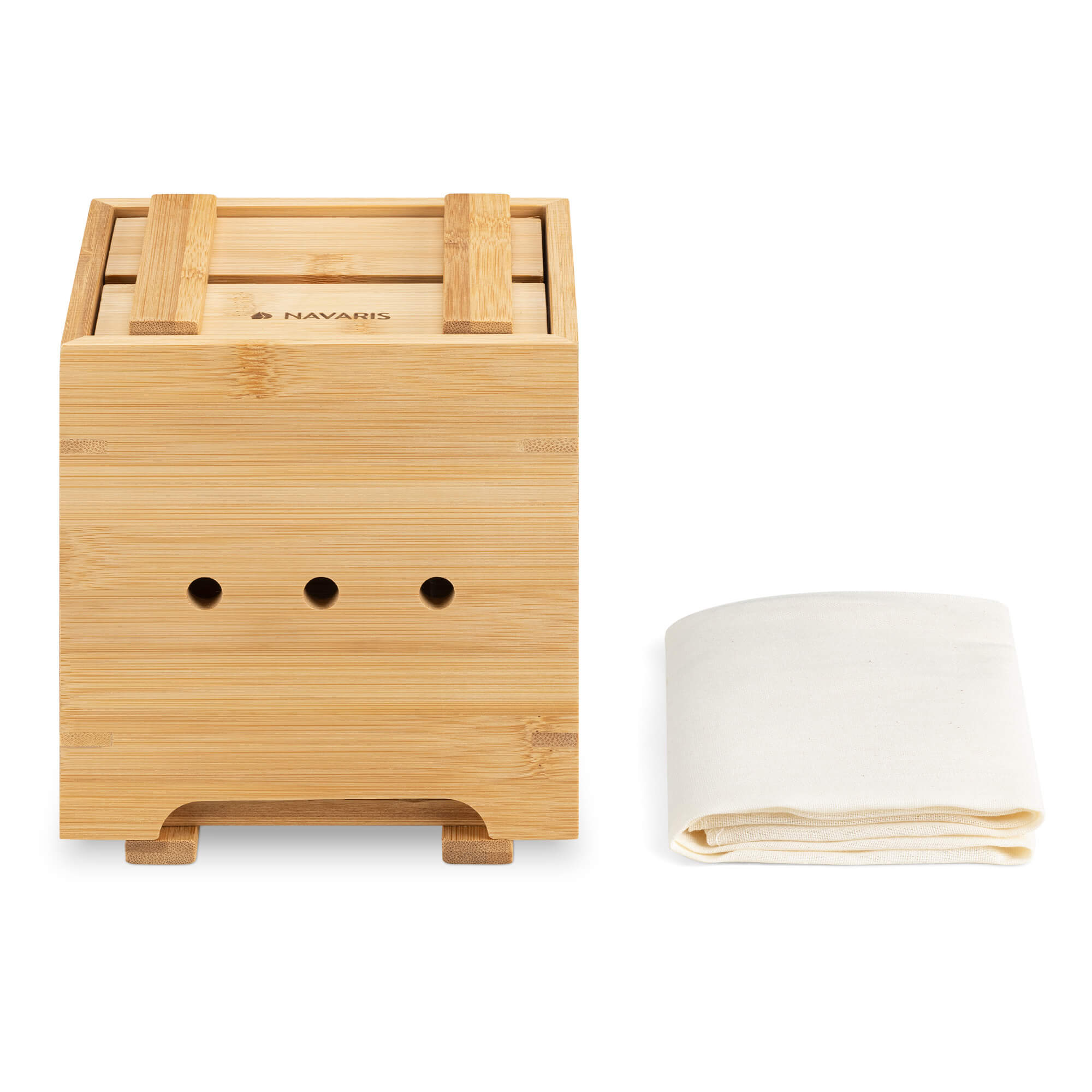 Navaris Παρασκευαστής Τόφου από Μπαμπού - Light Brown - 55921.01