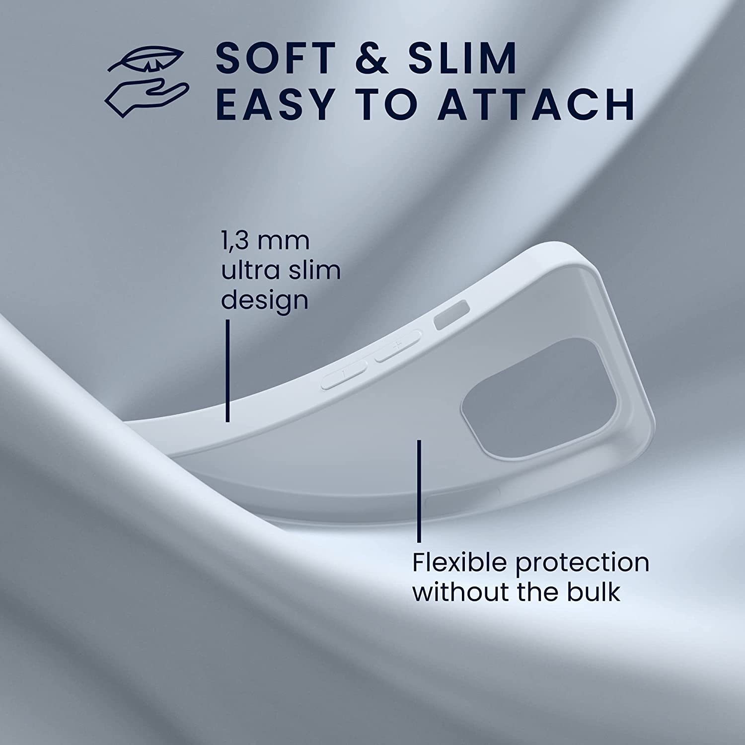 KW iPhone 14 Pro Λεπτή Θήκη Σιλικόνης TPU - Light Blue Matte - 59077.58