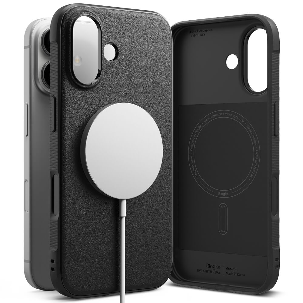 Ringke iPhone 16 Plus Onyx MagSafe Durable TPU Case Θήκη Σιλικόνης με MagSafe - Black