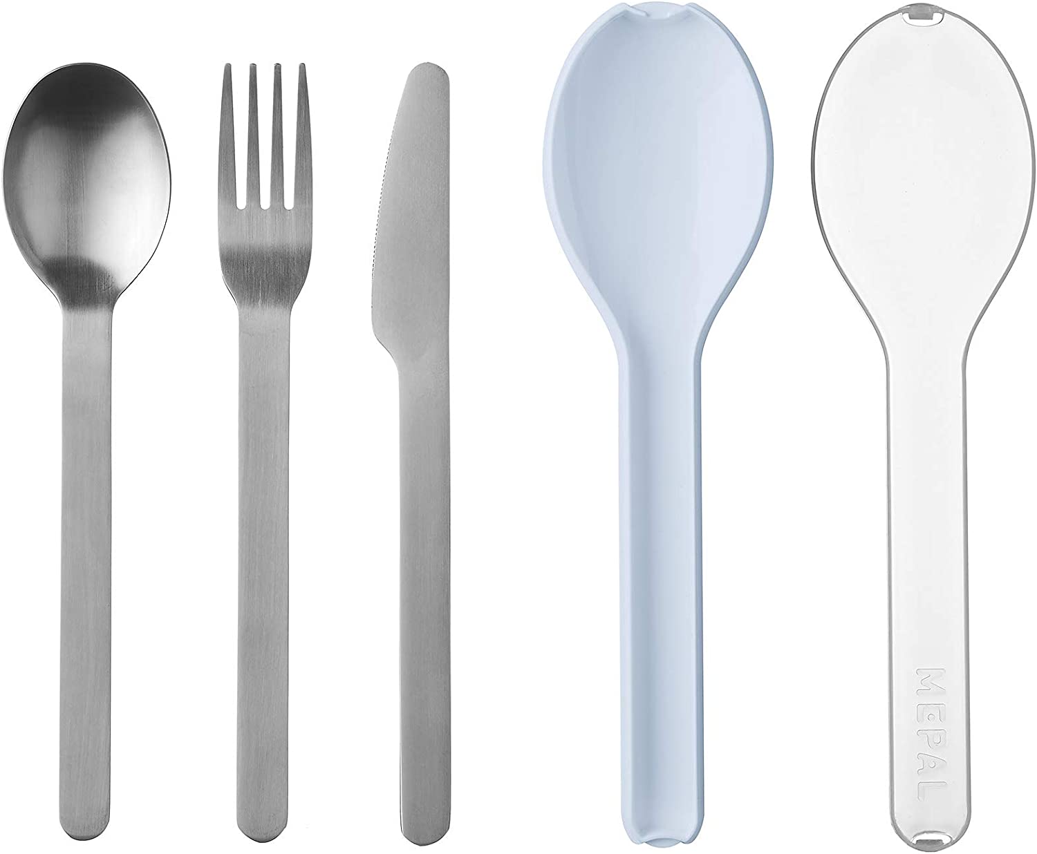 Mepal Cutlery Ellipse Σετ Μαχαιροπήρουνων - Σετ 3 Τεμαχίων - BPA FREE - Nordic Blue