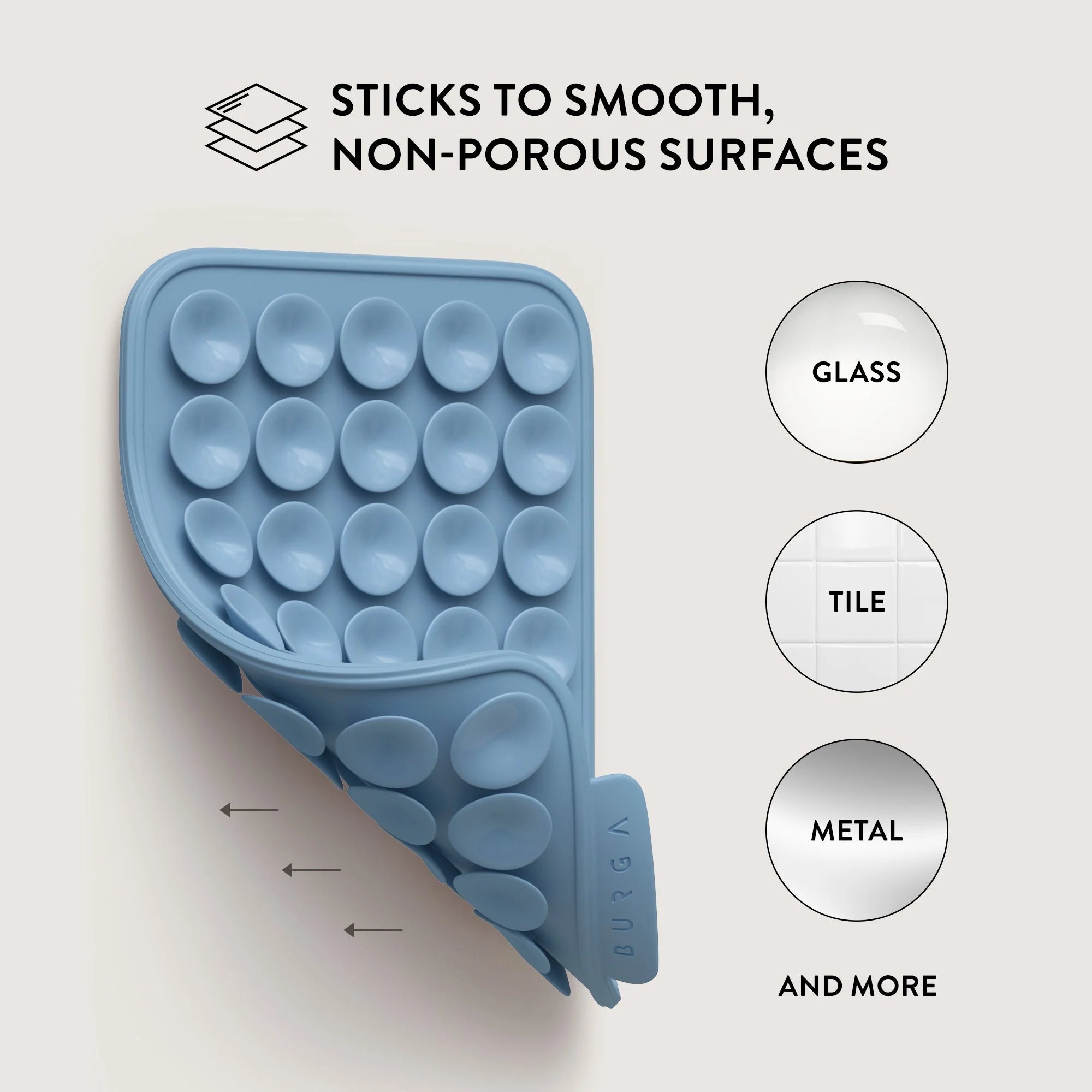 Burga StickPad Αξεσουάρ Στερέωσης Κινητού με Ενσωματωμένες Βεντούζες - Aqua