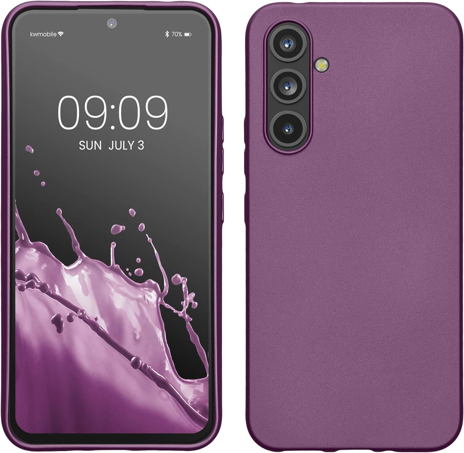 KW Samsung Galaxy A54 5G Θήκη Σιλικόνης TPU - Metallic Lavender - 60797.230