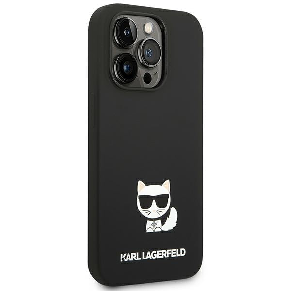 Karl Lagerfeld iPhone 14 Pro Max Silicone Choupette Body Θήκη Σιλικόνης - Black - KLHCP14XSLCTBK