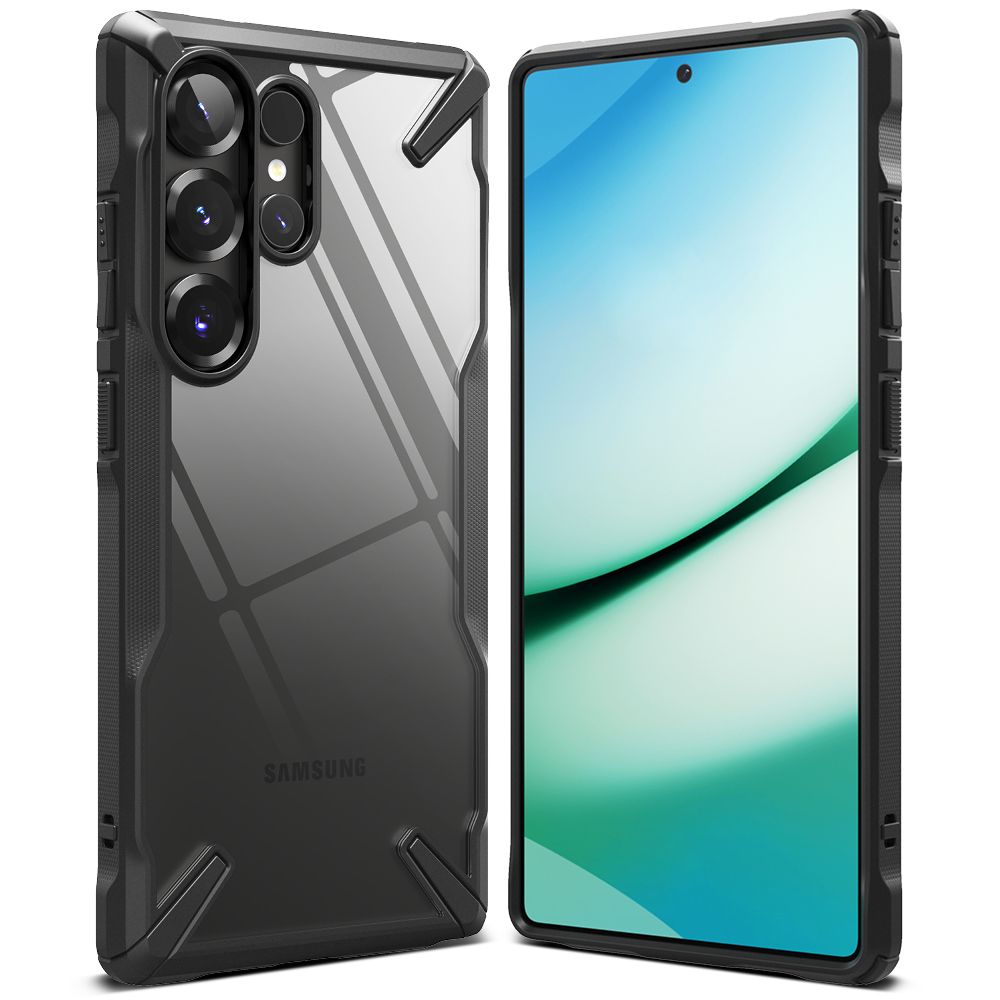 Ringke Samsung Galaxy S25 Ultra Fusion X Σκληρή Θήκη με Πλαίσιο Σιλικόνης - Black / Διάφανη