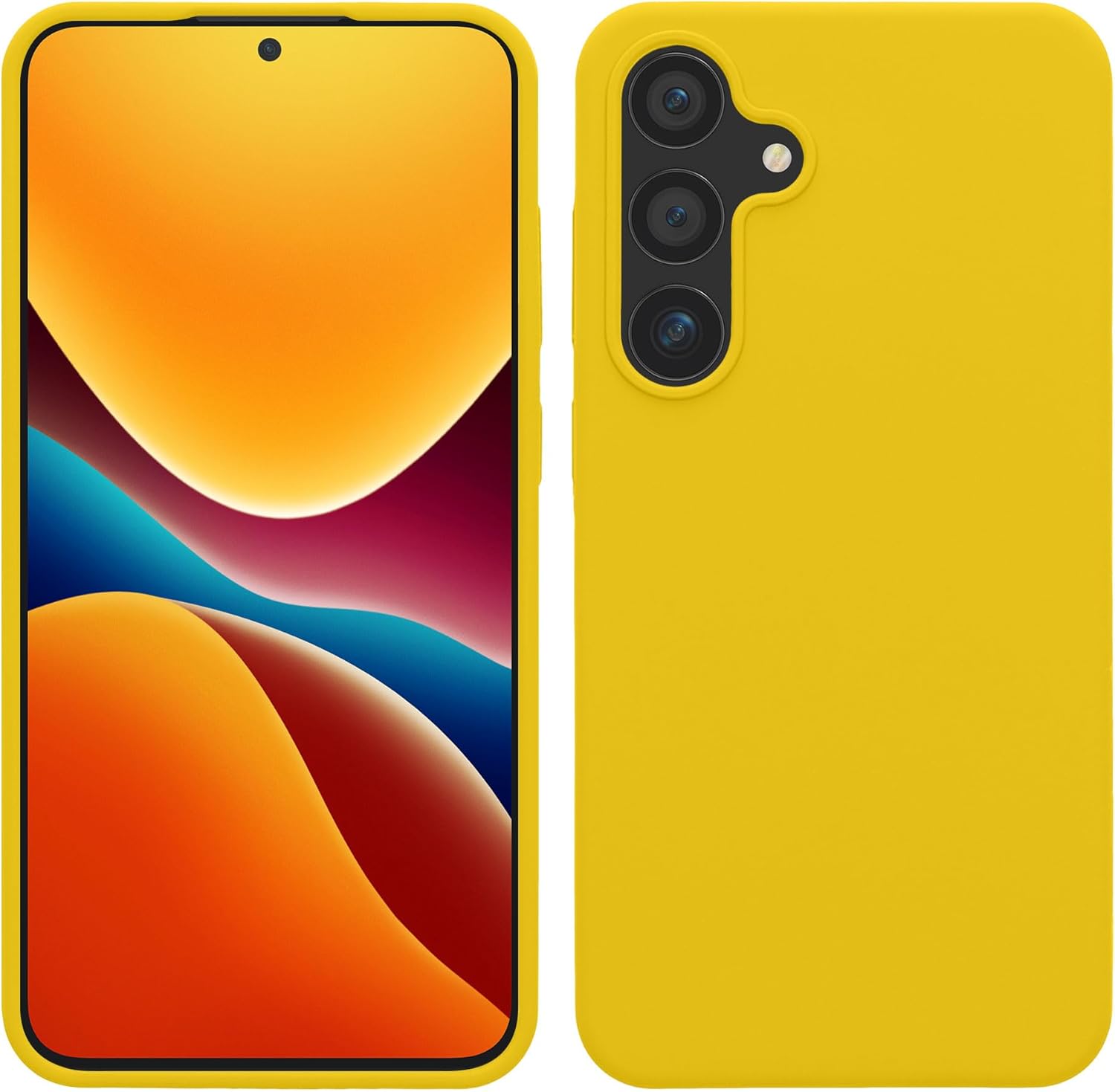 KW Samsung Galaxy S24+ Θήκη Σιλικόνης Rubberized TPU - Bright Yellow