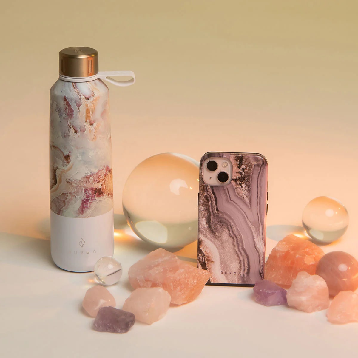 Burga Samsung Galaxy S23 Ultra Fashion Tough Σκληρή Θήκη - Golden Taupe