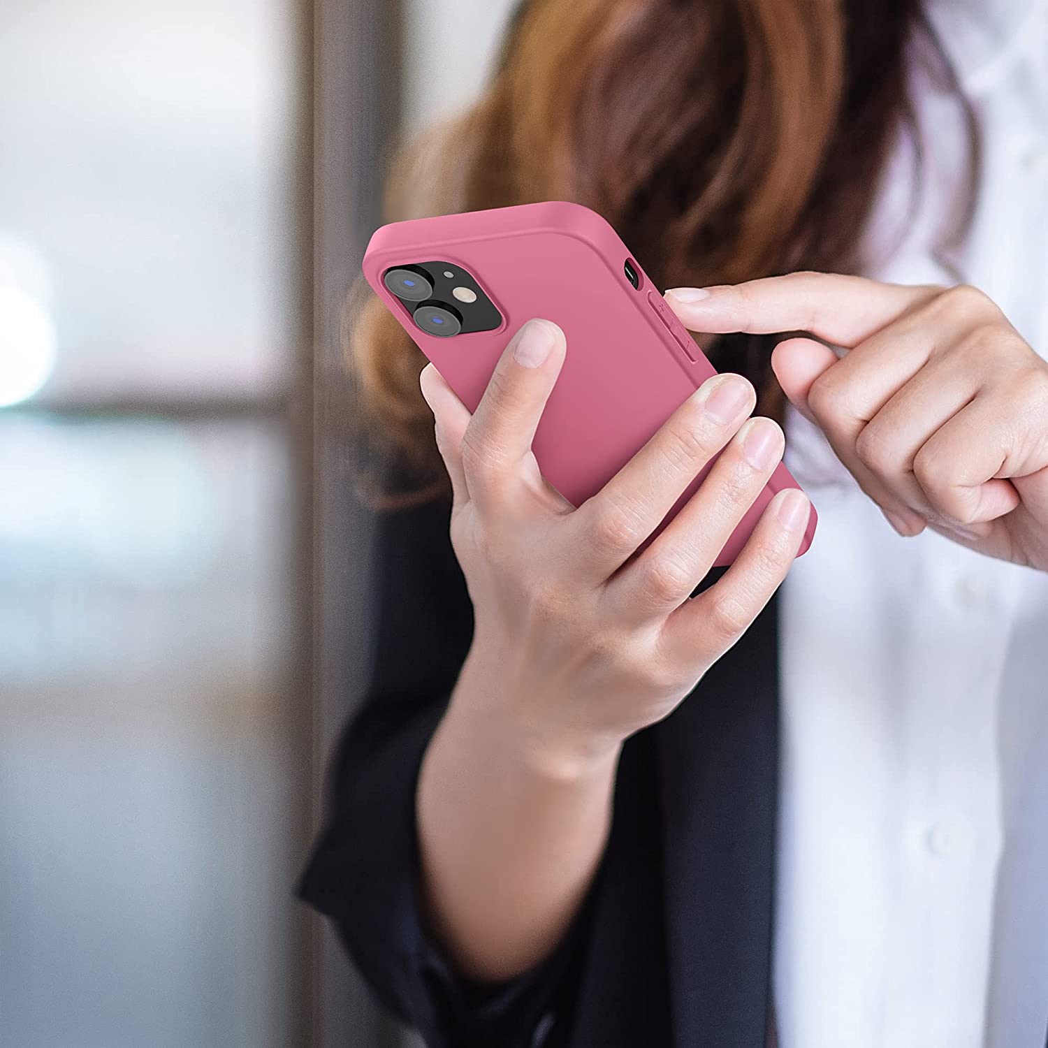 KW iPhone 12 / iPhone 12 Pro Θήκη Σιλικόνης TPU - Bubblegum Pink - 53938.212