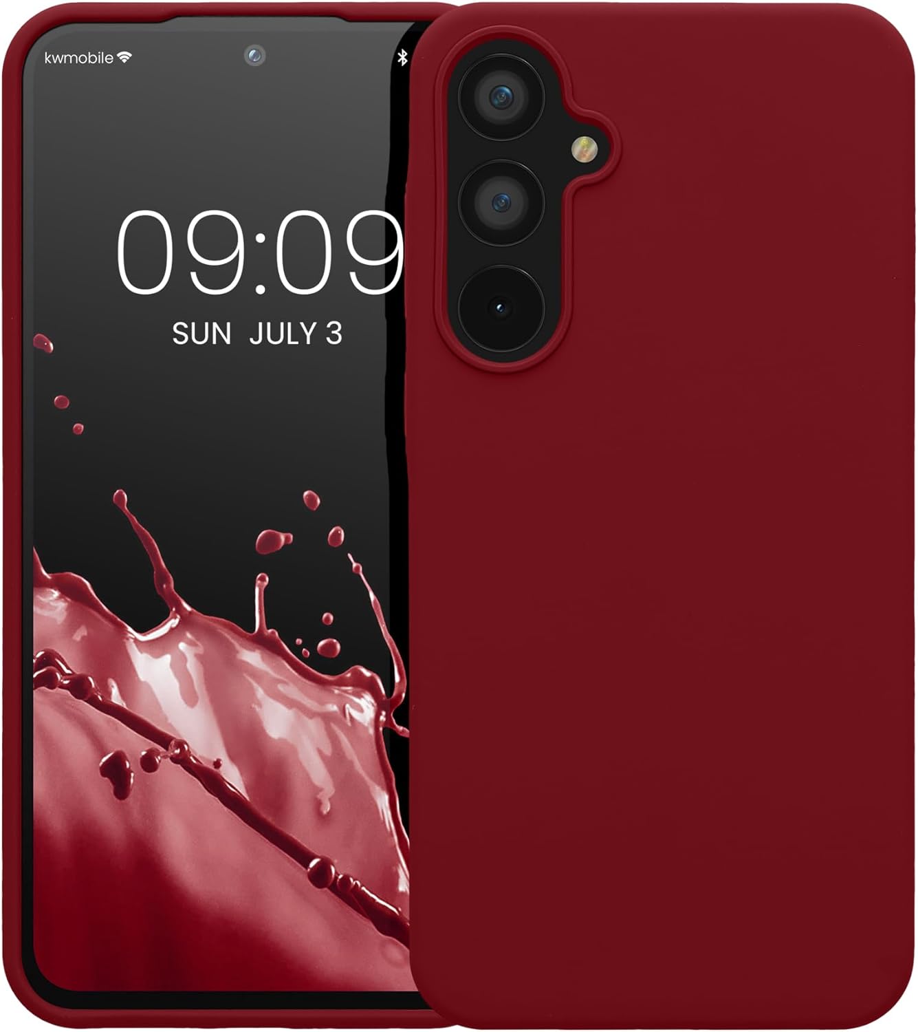KW Samsung Galaxy A55 5G Θήκη Σιλικόνης Rubberized TPU - Rhubarb Red
