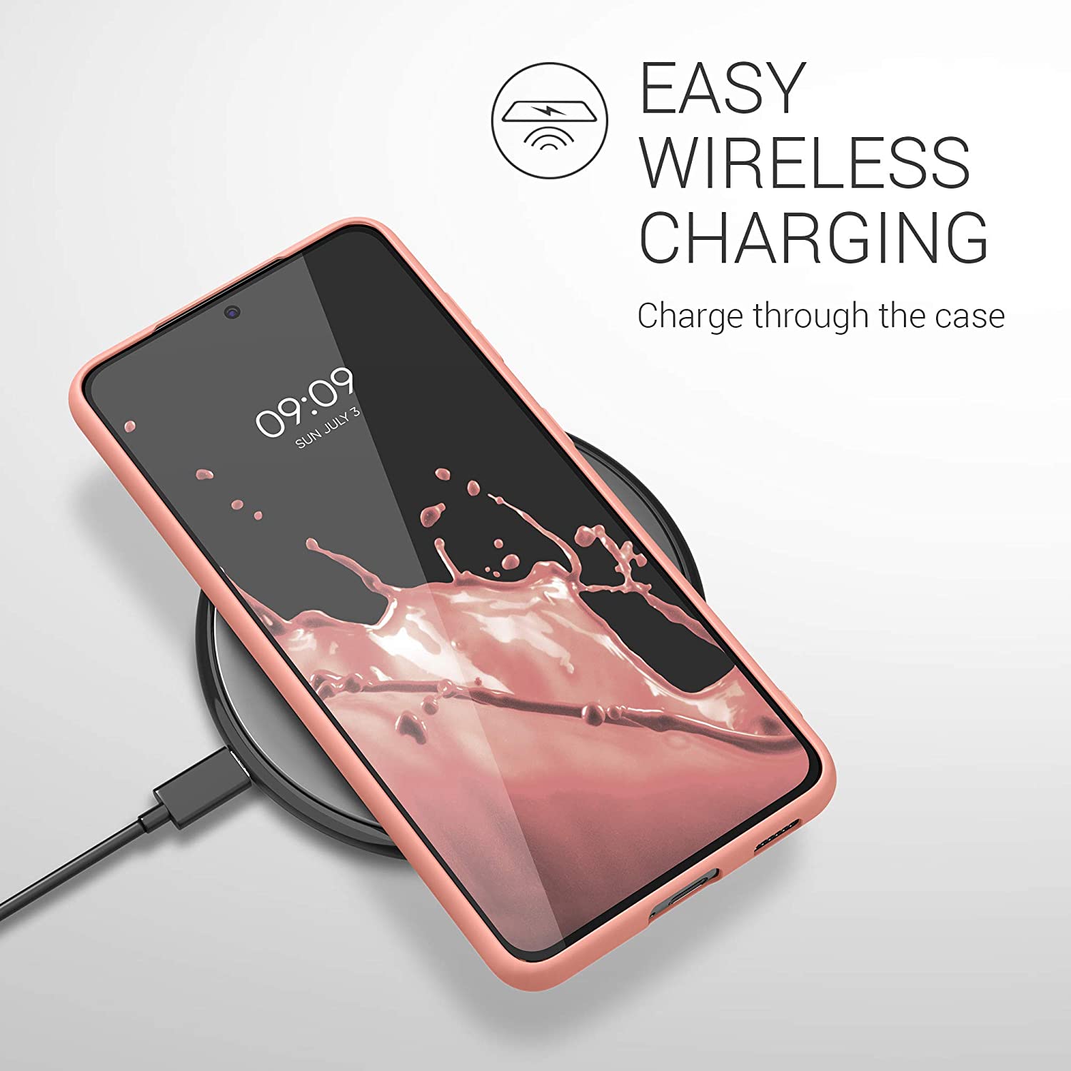 KW Samsung Galaxy S21 Θήκη Σιλικόνης TPU - Coral Matte - 54055.56