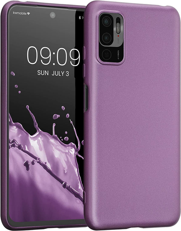 KW Xiaomi Redmi Note 10 5G / Poco M3 Pro 5G Θήκη Σιλικόνης TPU - Metallic Lavender - 57664.230