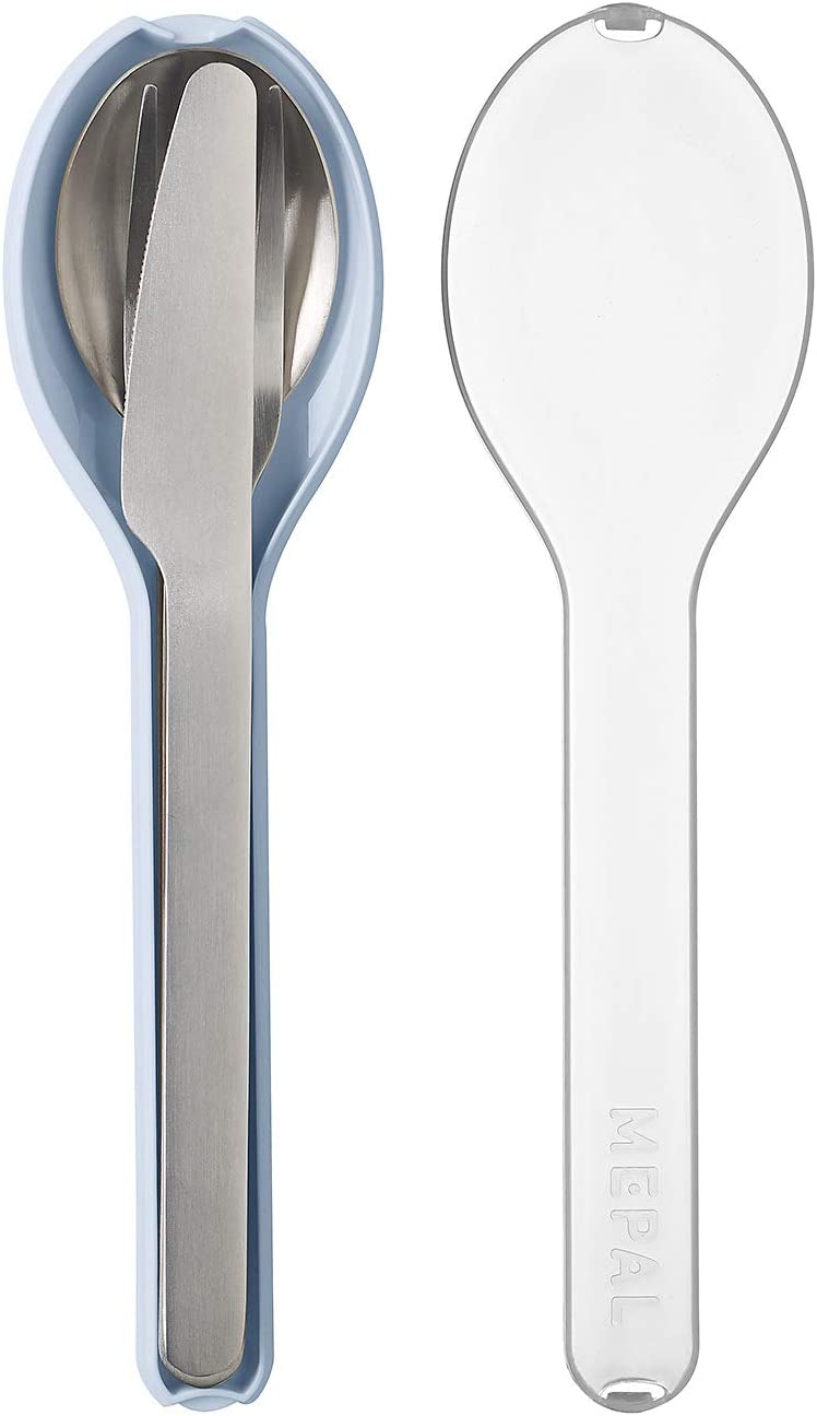 Mepal Cutlery Ellipse Σετ Μαχαιροπήρουνων - Σετ 3 Τεμαχίων - BPA FREE - Nordic Blue