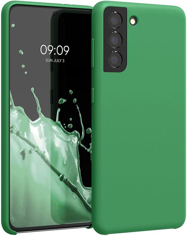 KW Samsung Galaxy S21 Θήκη Σιλικόνης Rubber TPU - Pixie Green - 54056.227