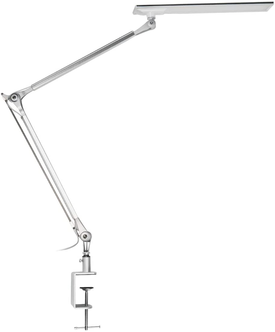 Navaris LED Desk Lamp Aluminium Clamp Lamp Επιτραπέζιο Φωτιστικό Αλουμινίου - Silver - 45791.35