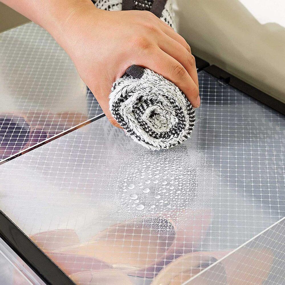 Songmics Σετ με 18 Κουτιά Αποθήκευσης Υποδημάτων - Black / Διάφανα - LSP18SBKV1