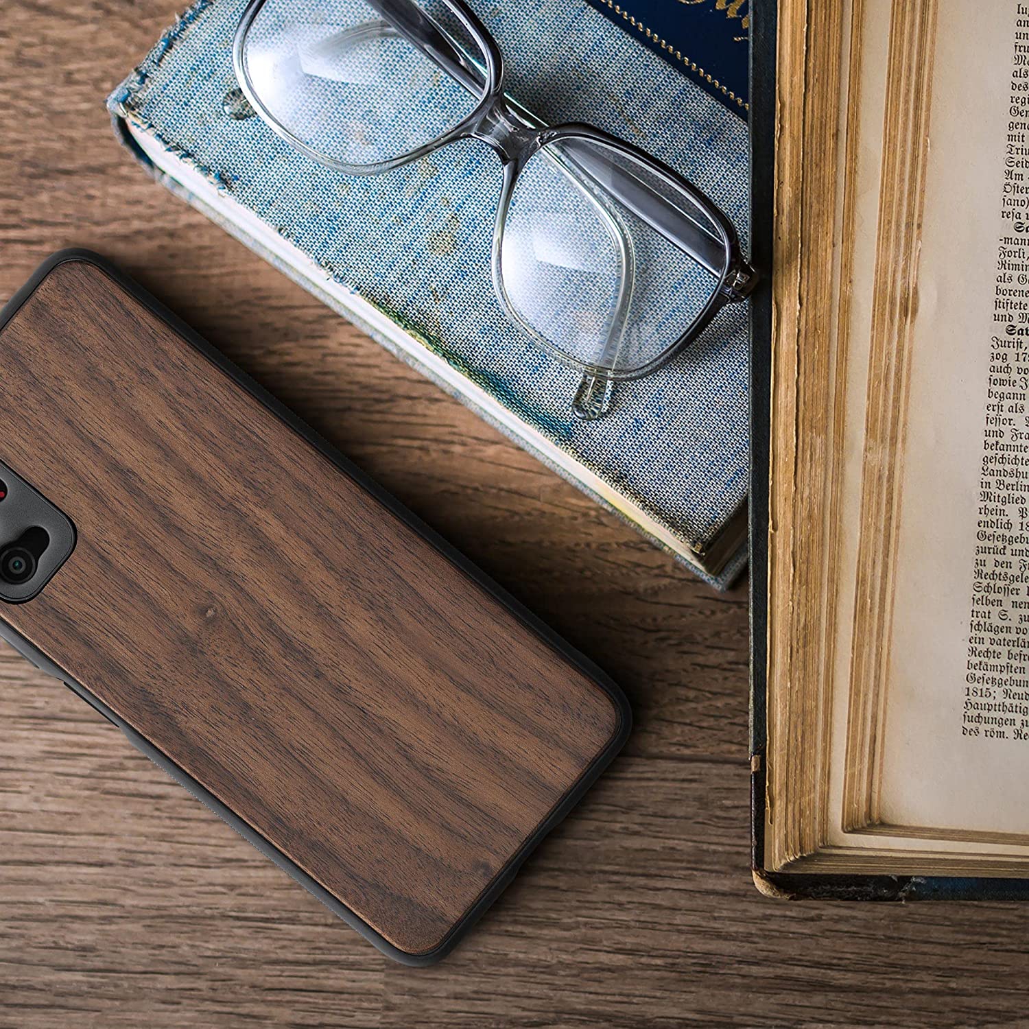 KW Xiaomi Poco M3 Pro 5G Θήκη από Φυσικό Ξύλο - Dark Brown - 56464.18