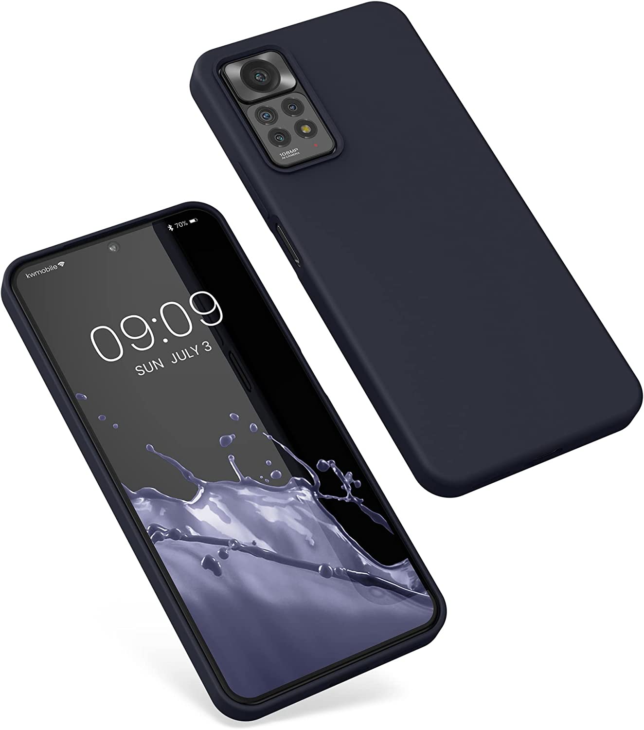 KW Xiaomi Redmi Note 11 Pro / Note 11 Pro 5G Θήκη Σιλικόνης Rubberized TPU - Blueberry Blue - 57373.186
