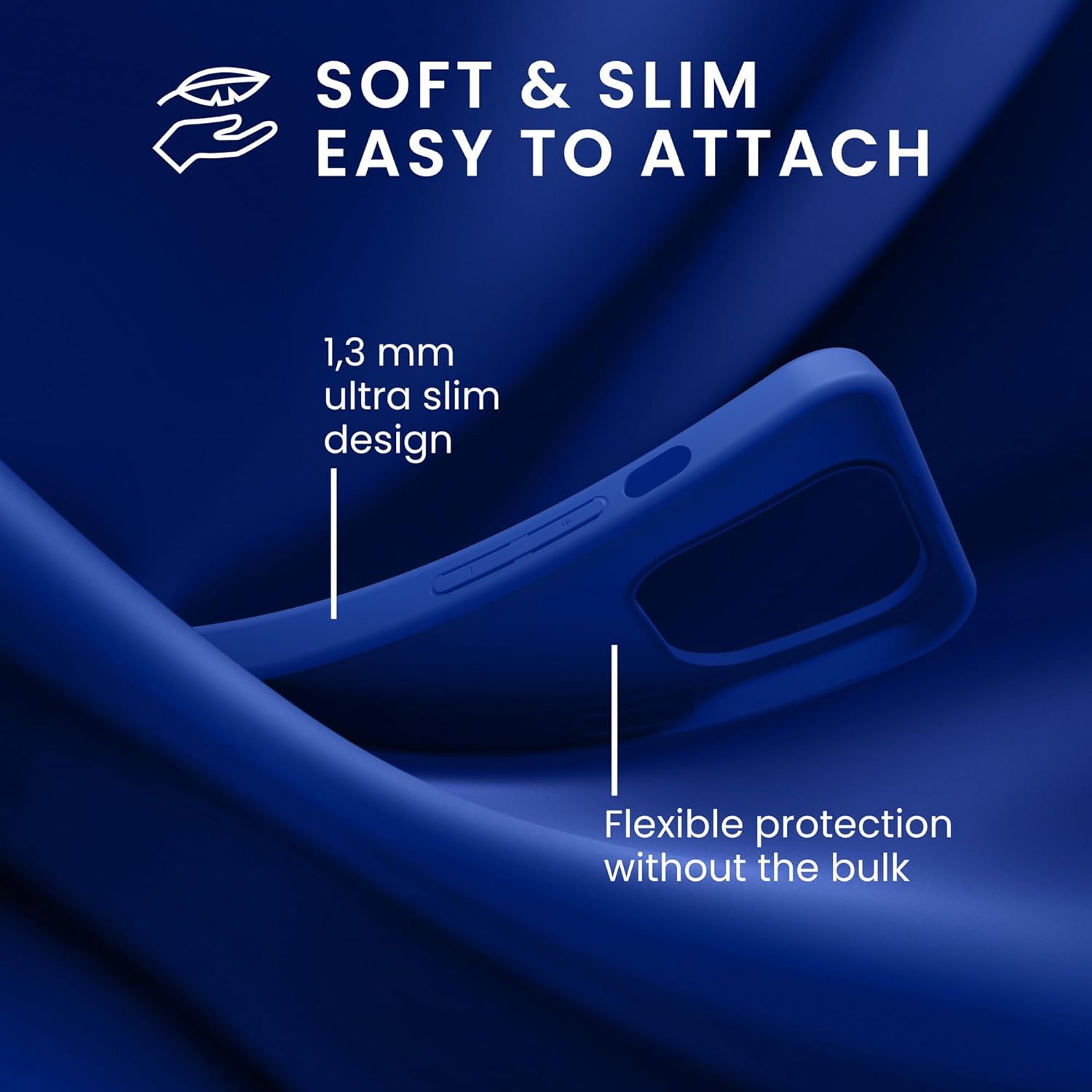 KW iPhone 15 Λεπτή Θήκη Σιλικόνης TPU - Baltic Blue - 61957.134