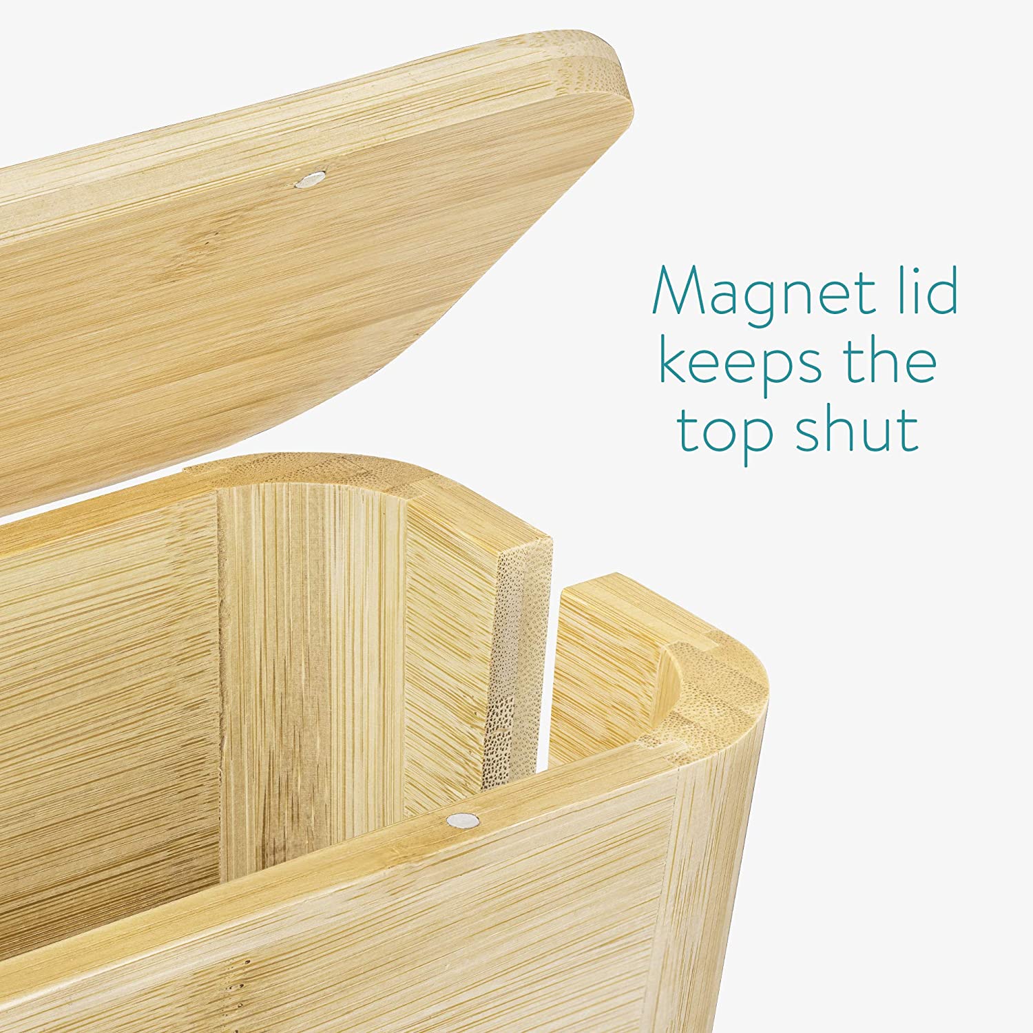 Navaris Κουτί Οργάνωσης Καλωδίων με Καπάκι - Bamboo - 52804.01