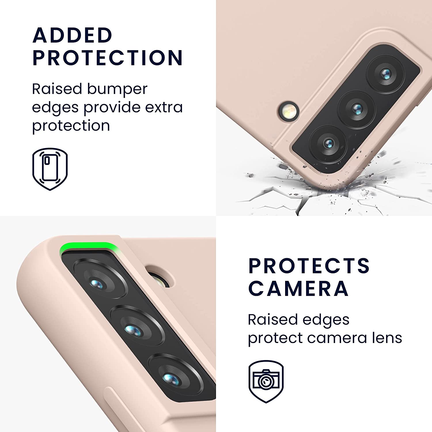 KW Samsung Galaxy S22 Θήκη Σιλικόνης Rubberized TPU - Coconut Swirl - 56756.225