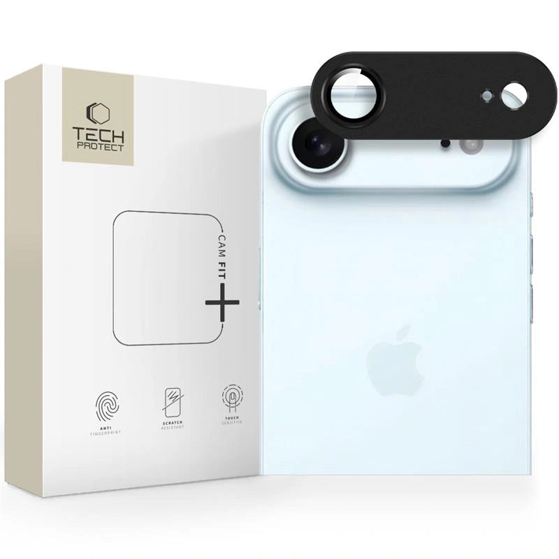 Tech-Protect iPhone Air Camfull Fit+ Προστατευτικό για την Κάμερα με Αντιχαρακτικό Γυαλί - Black