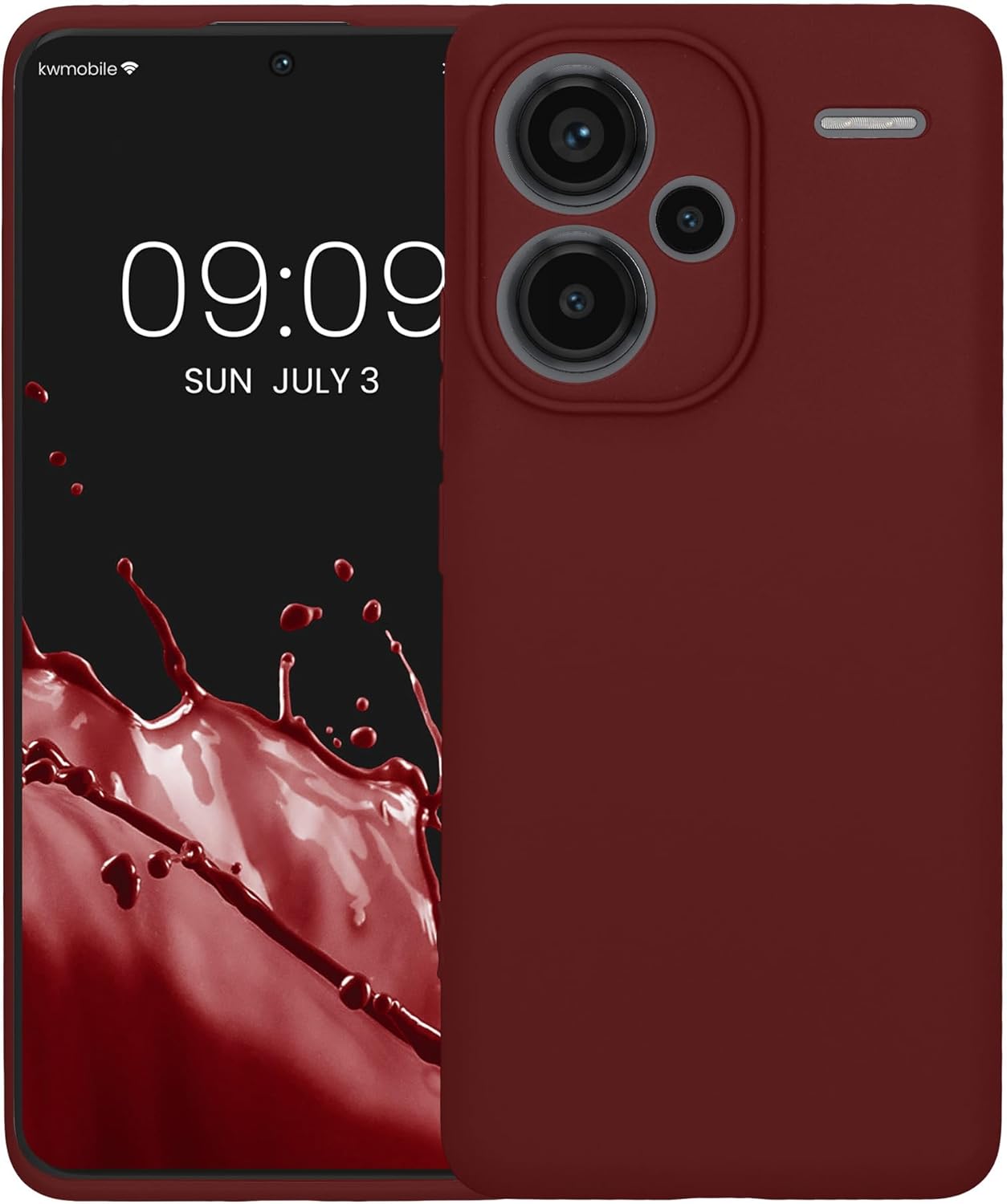 KW Xiaomi Redmi Note 13 Pro+ 5G Θήκη Σιλικόνης TPU - Bordeaux Purple
