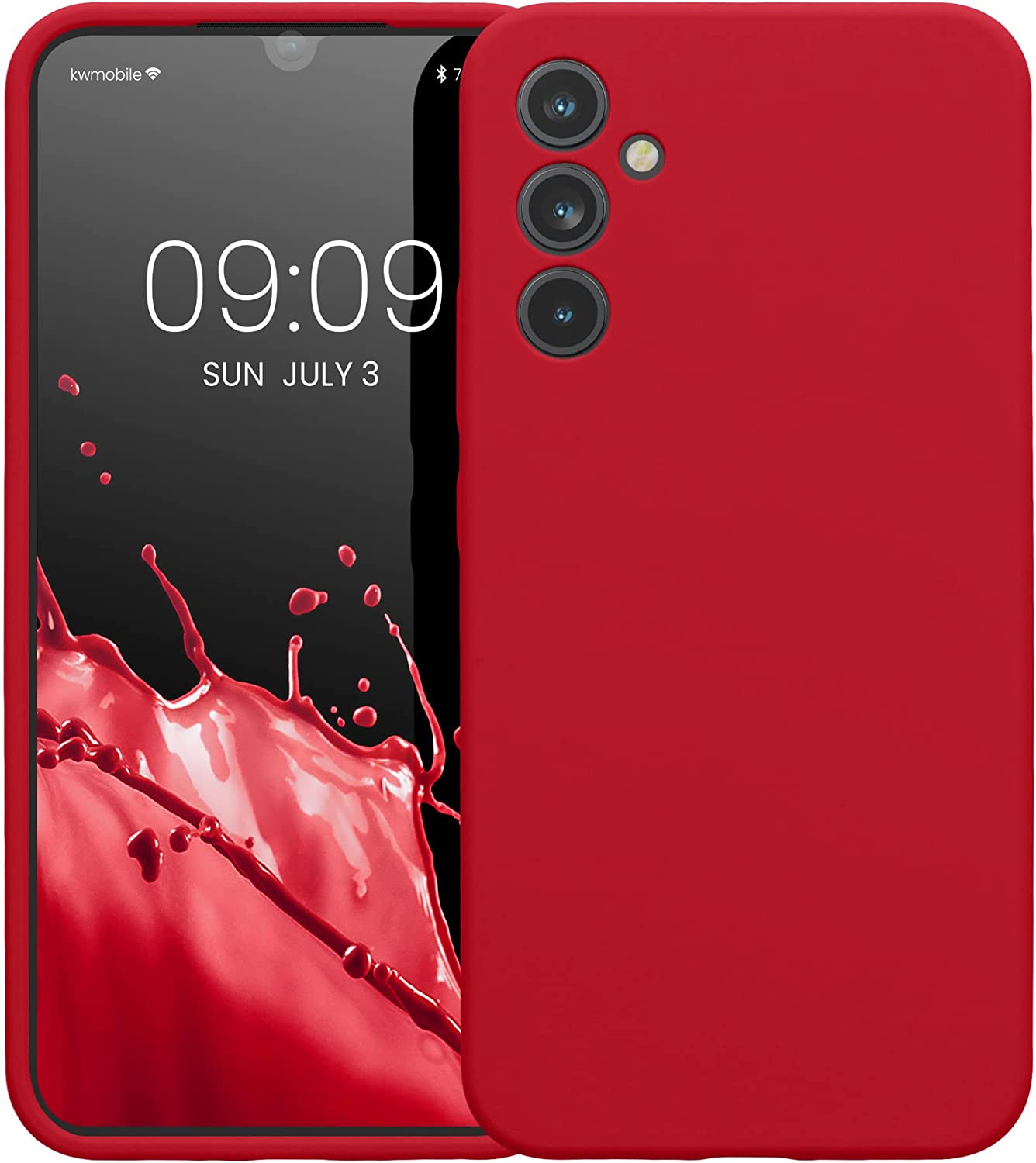 KW Samsung Galaxy A34 5G Θήκη Σιλικόνης Rubber TPU - Classic Red - 60807.208