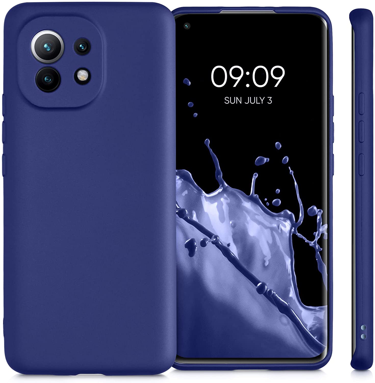KW Xiaomi Mi 11 Θήκη Σιλικόνης TPU - Metallic Blue - 54189.64