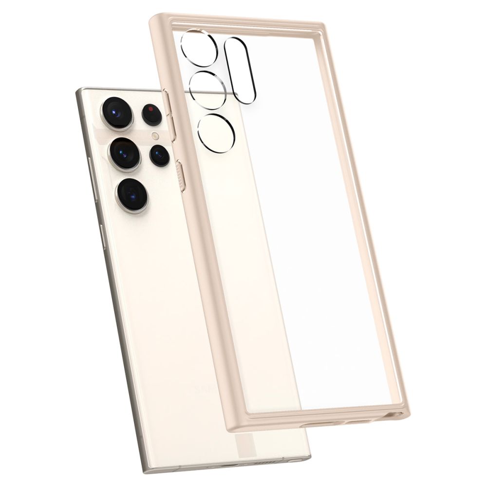 Spigen Samsung Galaxy S23 Ultra - Ultra Hybrid Σκληρή Θήκη με Πλαίσιο Σιλικόνης - Sand Beige