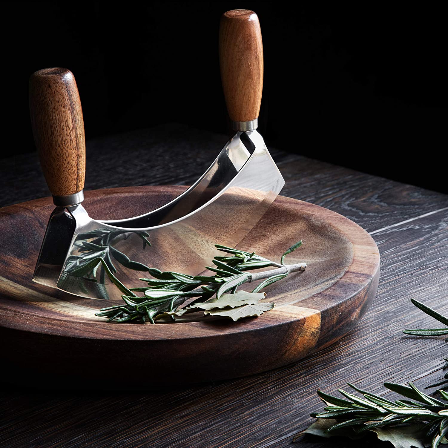 Navaris Ξύλινη Επιφάνεια Κοπής με Μαχαίρι - 17 x 13.5 cm - Brown - 52978.01