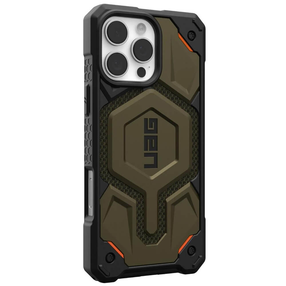 UAG iPhone 16 Pro Max Monarch Pro Kevlar Series Σκληρή Θήκη με MagSafe - Kevlar Element Green
