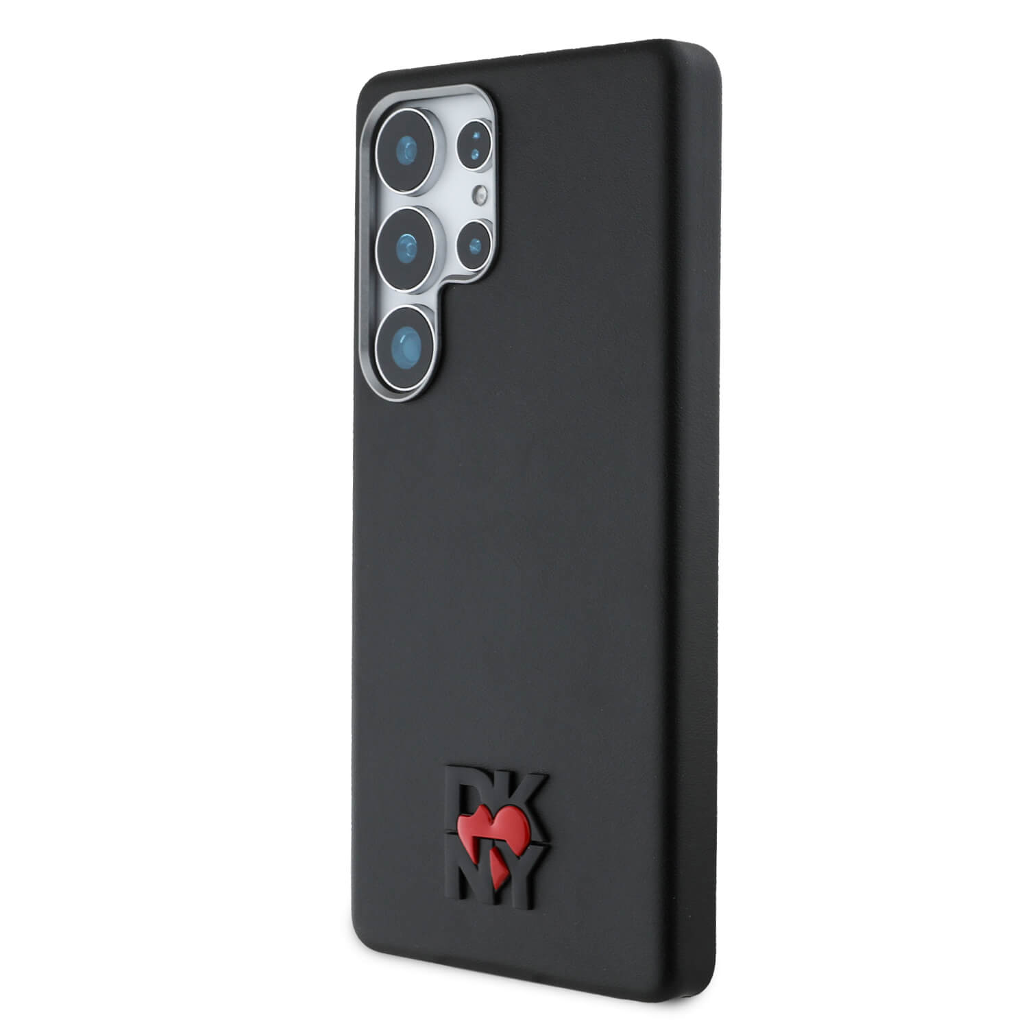 DKNY Samsung Galaxy S25 Ultra - Leather Heart of NY - MagSafe Σκληρή Θήκη με Επένδυση Συνθετικού Δέρματος - Black