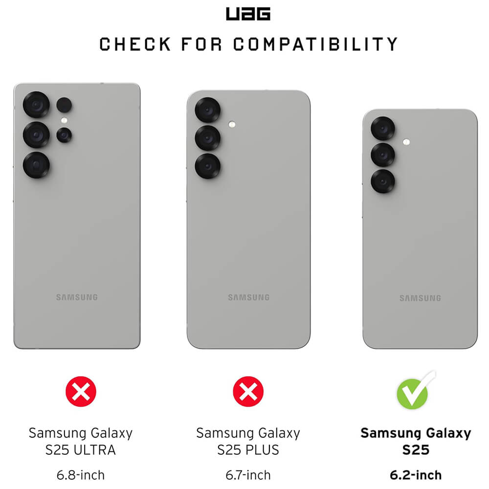 UAG Samsung Galaxy S25 Essential Armor MagSafe Θήκη Σιλικόνης TPU με MagSafe - Black