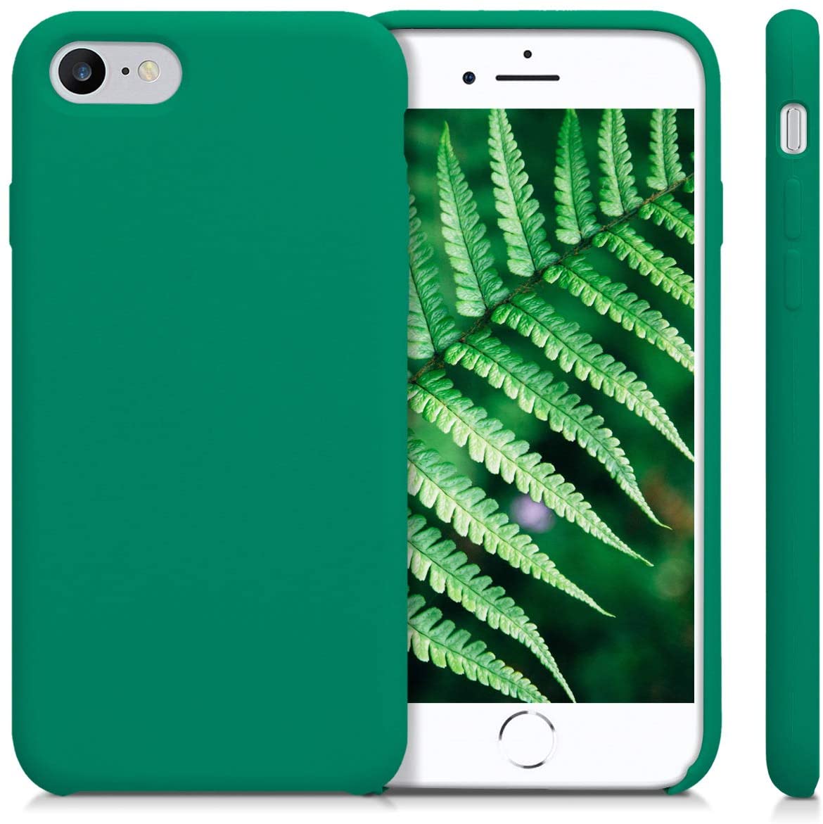 KW iPhone SE 2022 / SE 2020 / 7 / 8 Θήκη Σιλικόνης Rubber TPU - Emerald Green - 40225.142