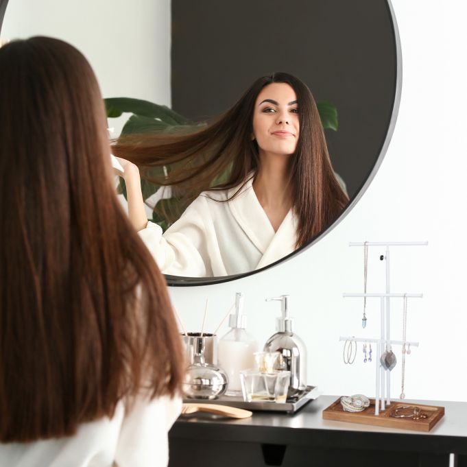 Relaxdays Σταντ Κοσμημάτων σε Σχήμα Τ - White / Brown - 4052025895396