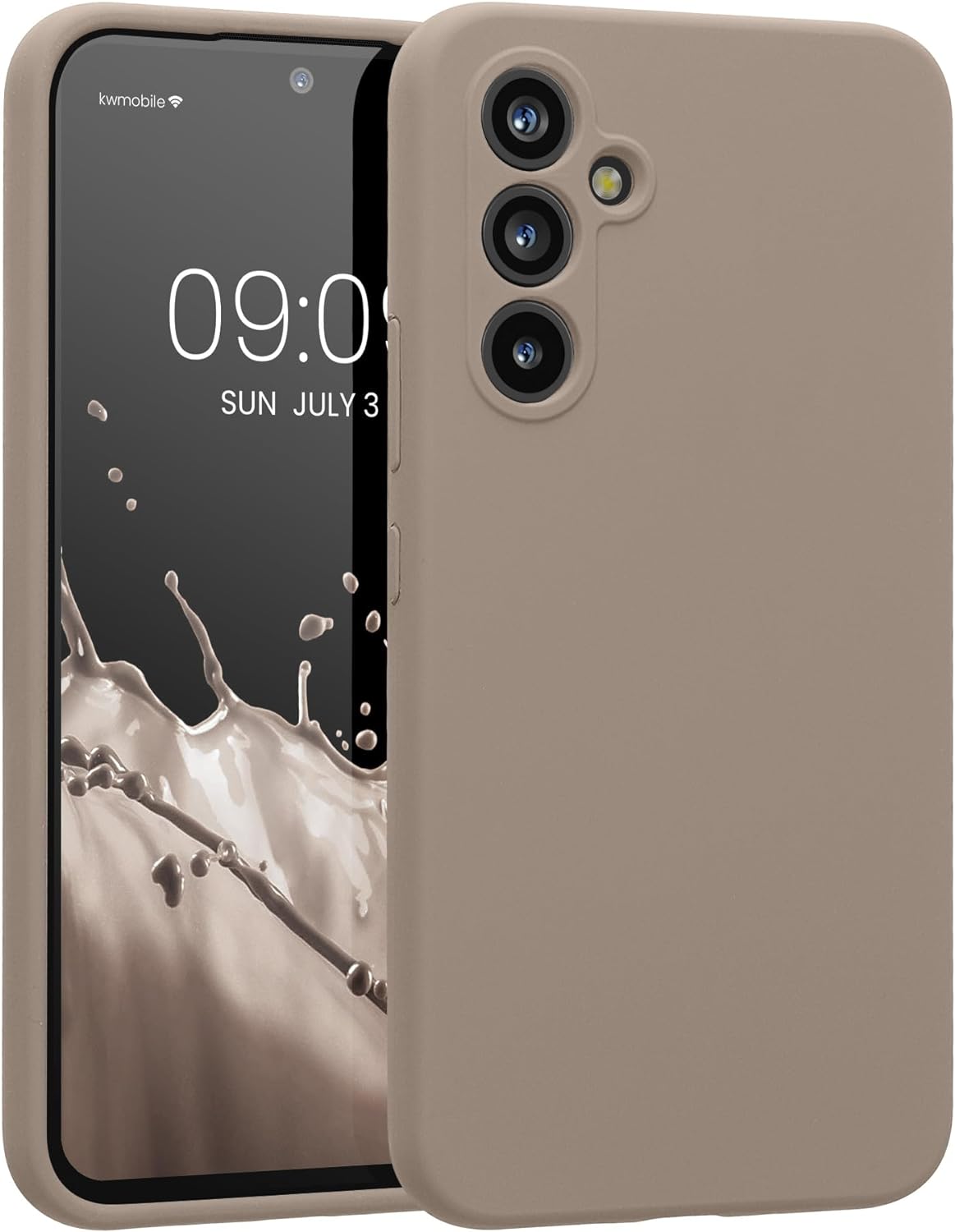 KW Samsung Galaxy A54 5G Θήκη Σιλικόνης Rubberized TPU - Taupe