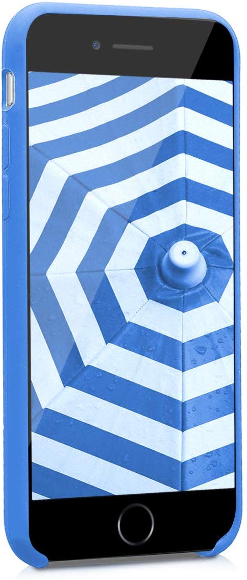 KW iPhone SE 2022 / SE 2020 / 7 / 8 Θήκη Σιλικόνης Rubber TPU - Blue - 40225.04