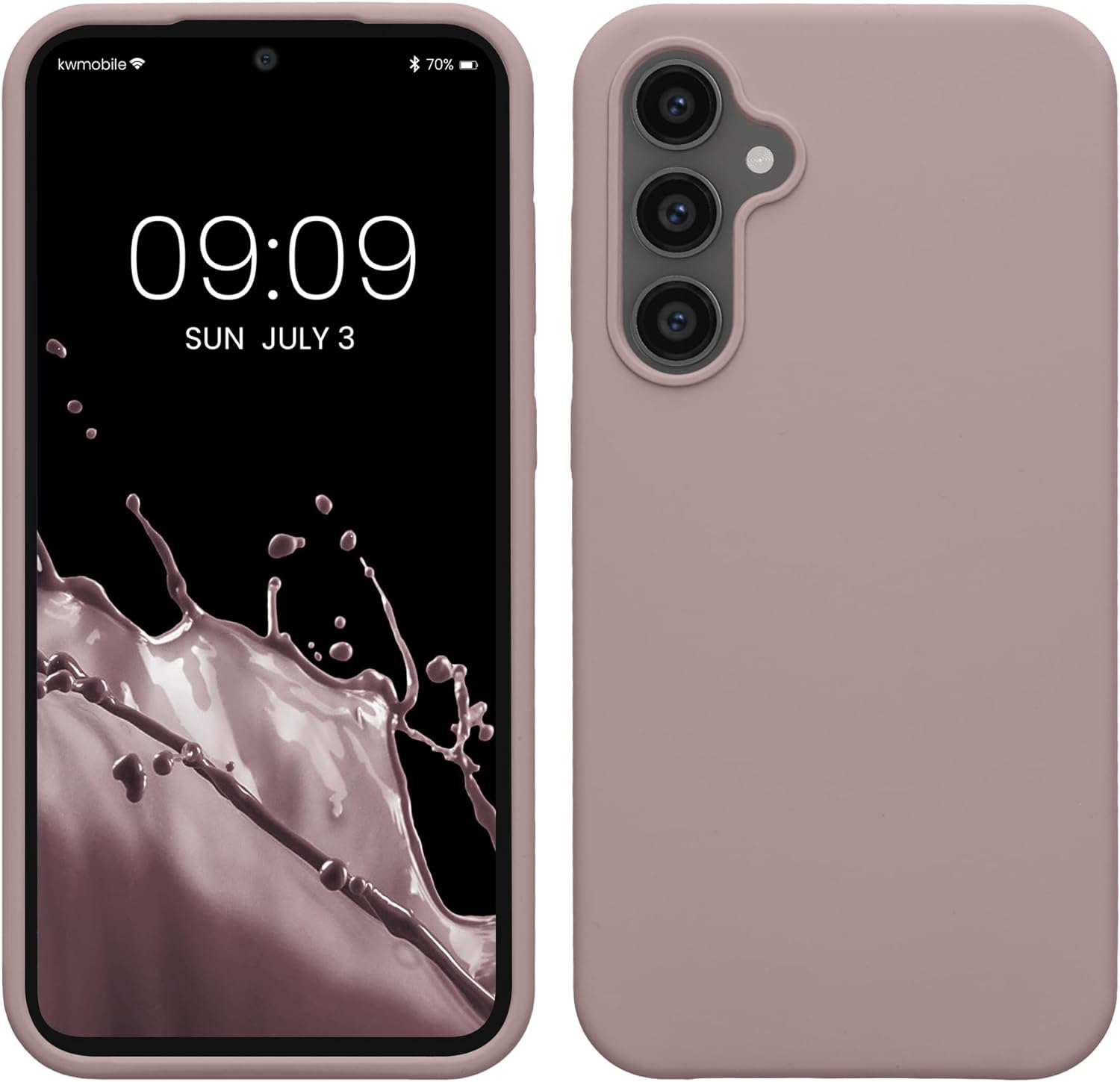 KW Samsung Galaxy S23 FE Θήκη Σιλικόνης Rubberized TPU - Nude Lilac