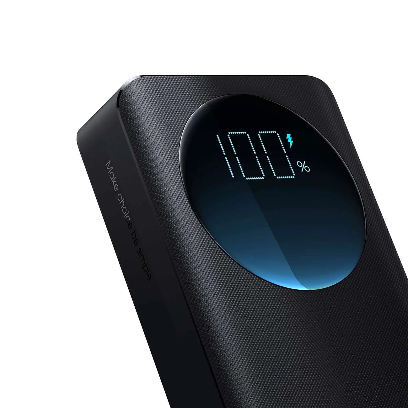 Joyroom JR-PBF02 PowerBank 20000mAh 30W με 2 θύρες USB και μια Θύρα Type-C και Καλώδιο USB to Type-C - Black