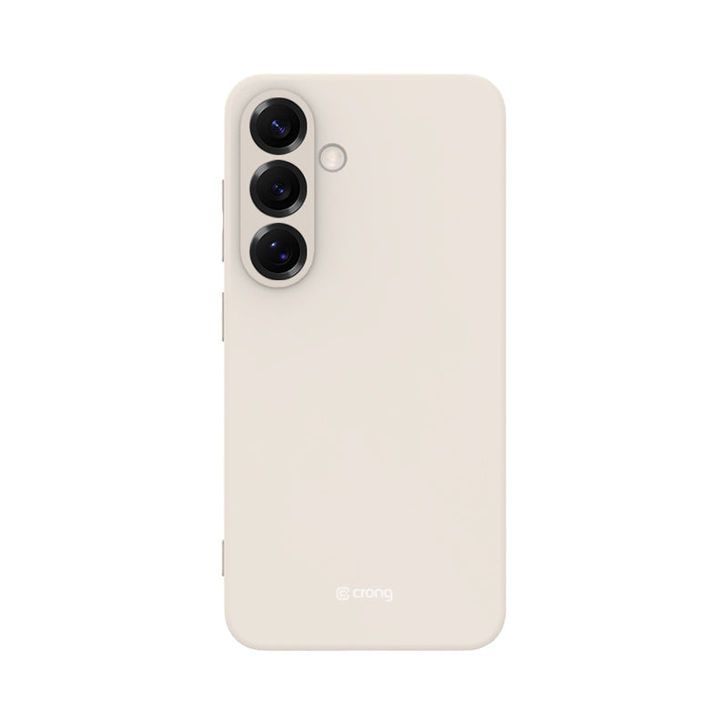 Crong Samsung Galaxy S25 Color Cover Θήκη Σιλικόνης - Beige