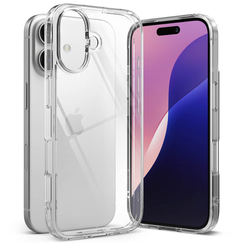 Ringke iPhone 16 Plus Fusion Σκληρή Θήκη με Πλαίσιο Σιλικόνης - Διάφανη