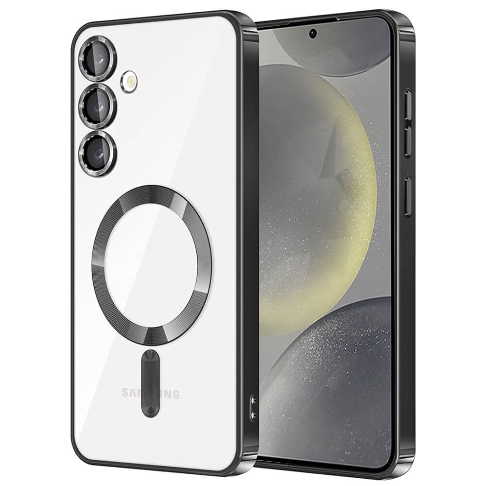 Techsuit Samsung Galaxy S24 Plus - Luxury Crystal MagSafe - Θήκη Σιλικόνης - Black