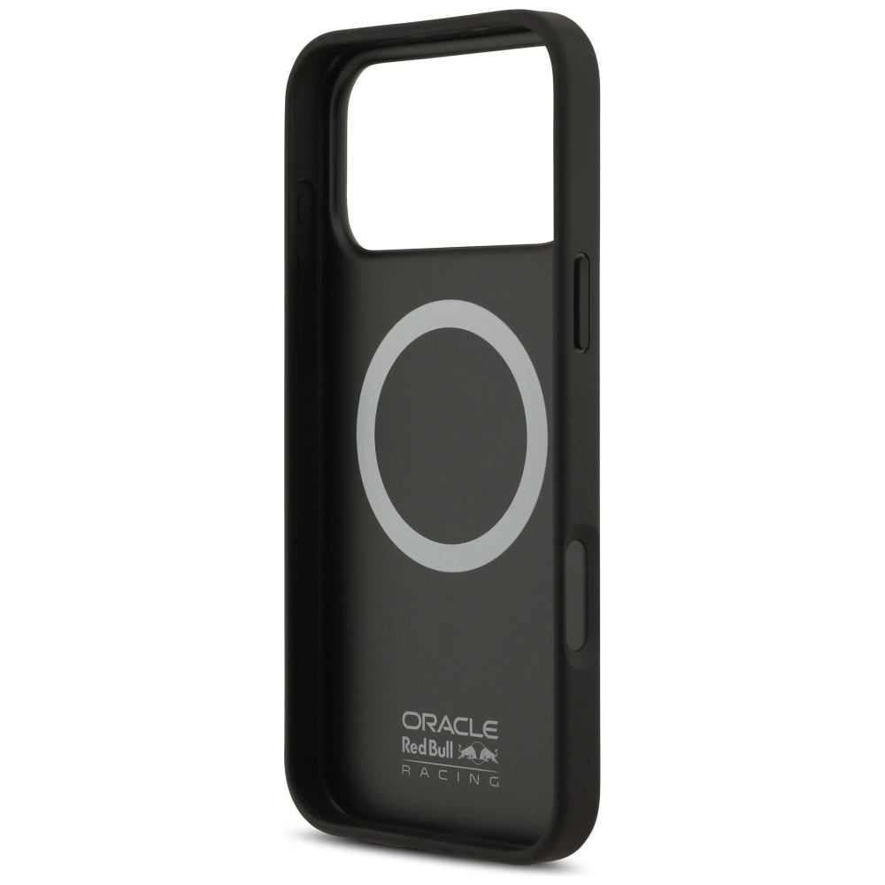 Red Bull iPhone 17 Pro Max - Kevlar Logo Matt MagSafe - Σκληρή Θήκη με Πλαίσιο Σιλικόνης - Black - RBHMP17X24CFOSK