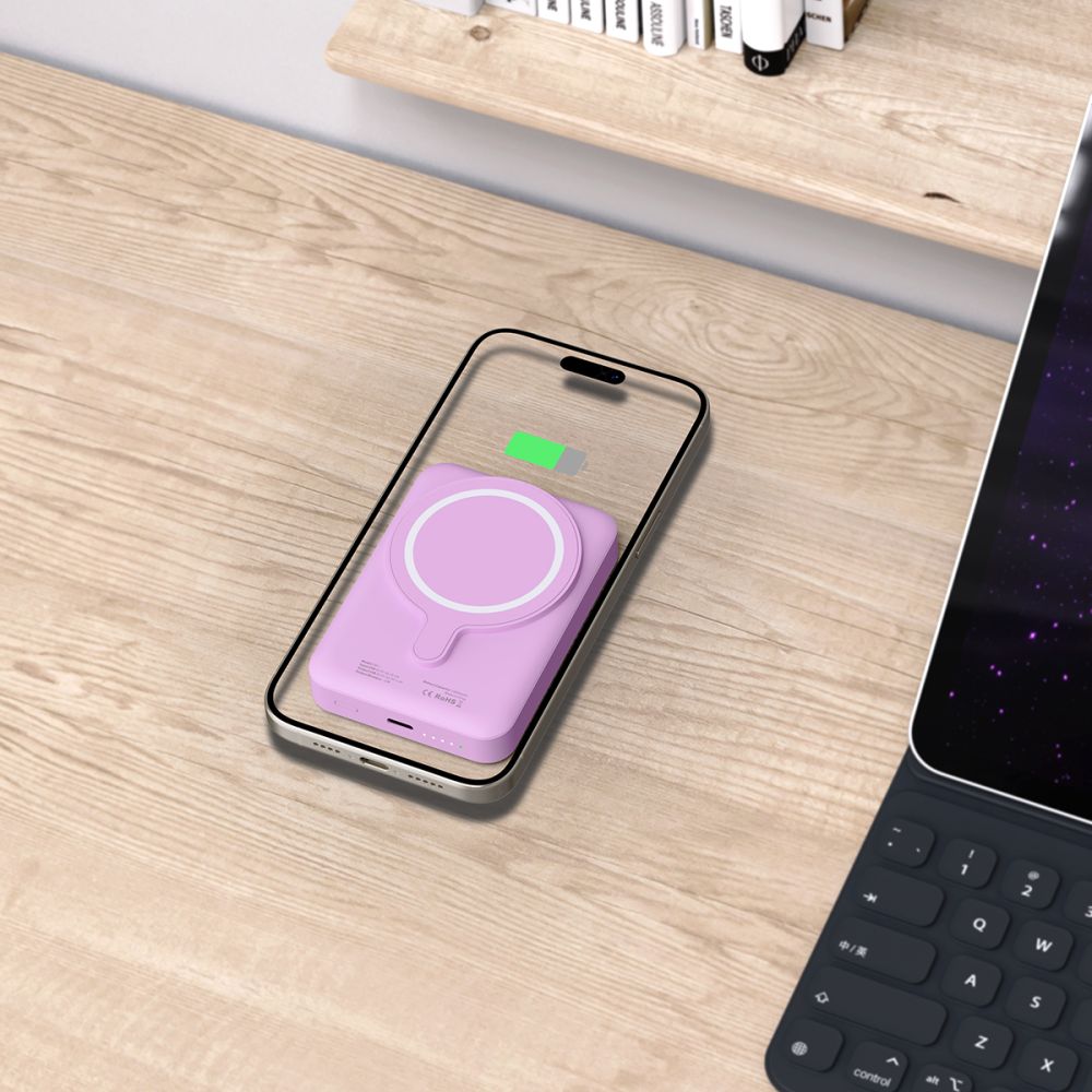 Tech-Protect PB11 Lifemag MagSafe PowerBank Μαγνητικό PowerBank Κινητού 10000 mAh - Lilac